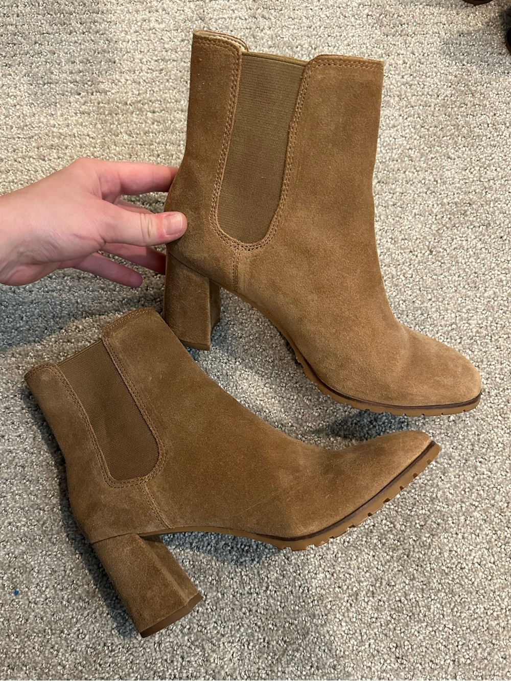 Women’s Suede Ankle Boots - Brown